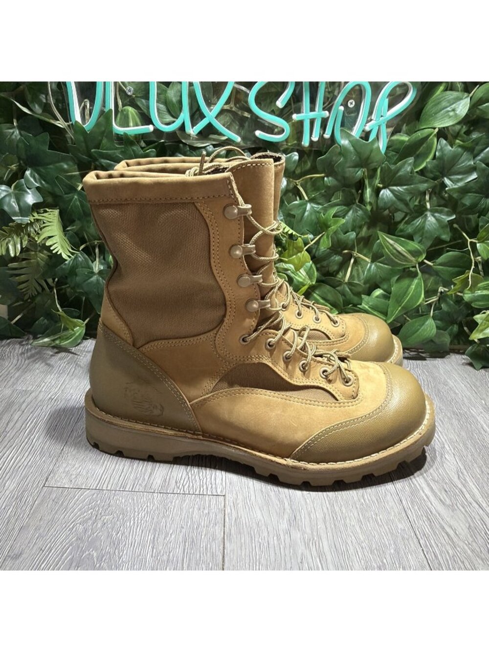 Danner USMC Rat TEMPERATE Boots 8" Mojave 15678 Tan Leather Combat Men's 12.5 XW